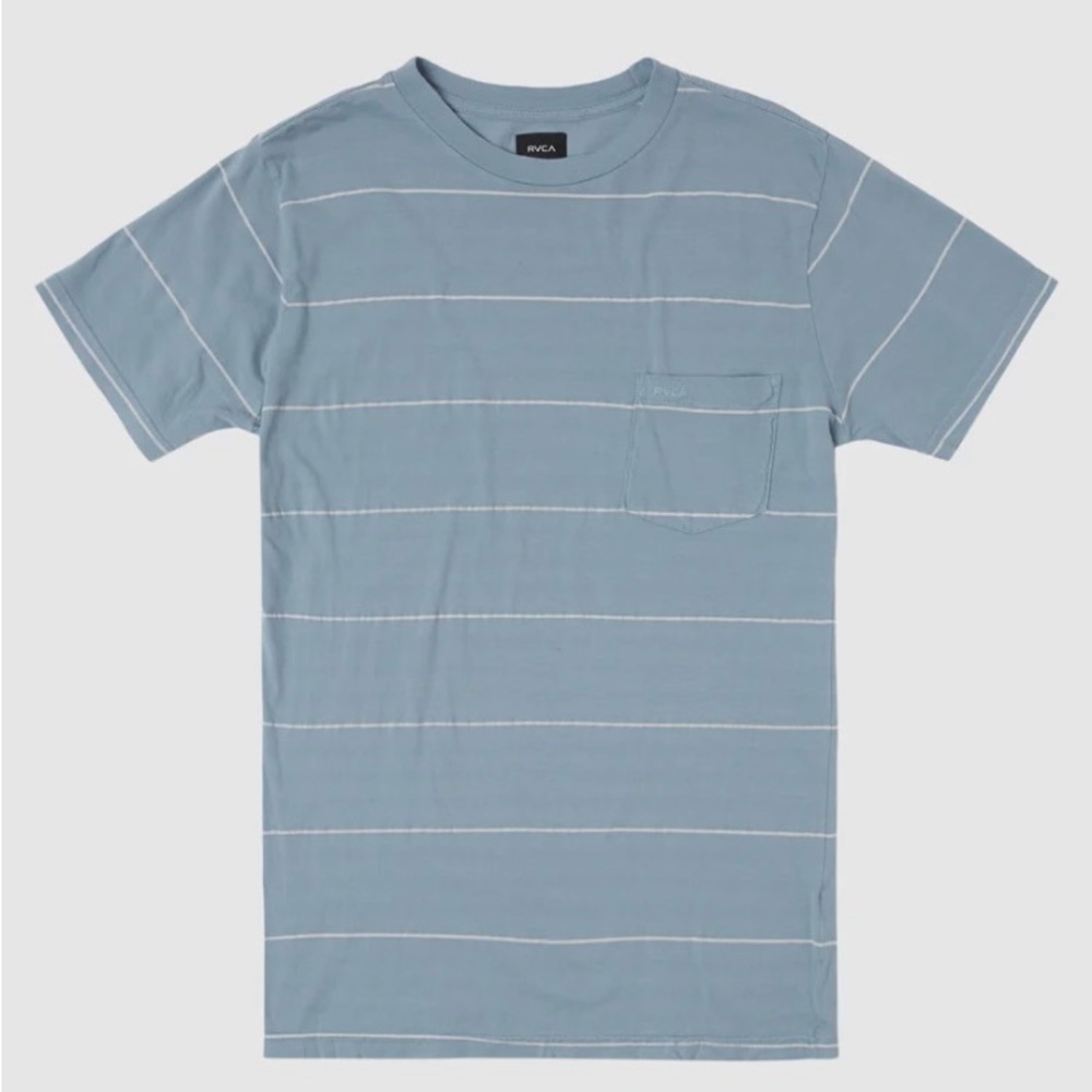 Rvca men’s striped pigment shirt NWT